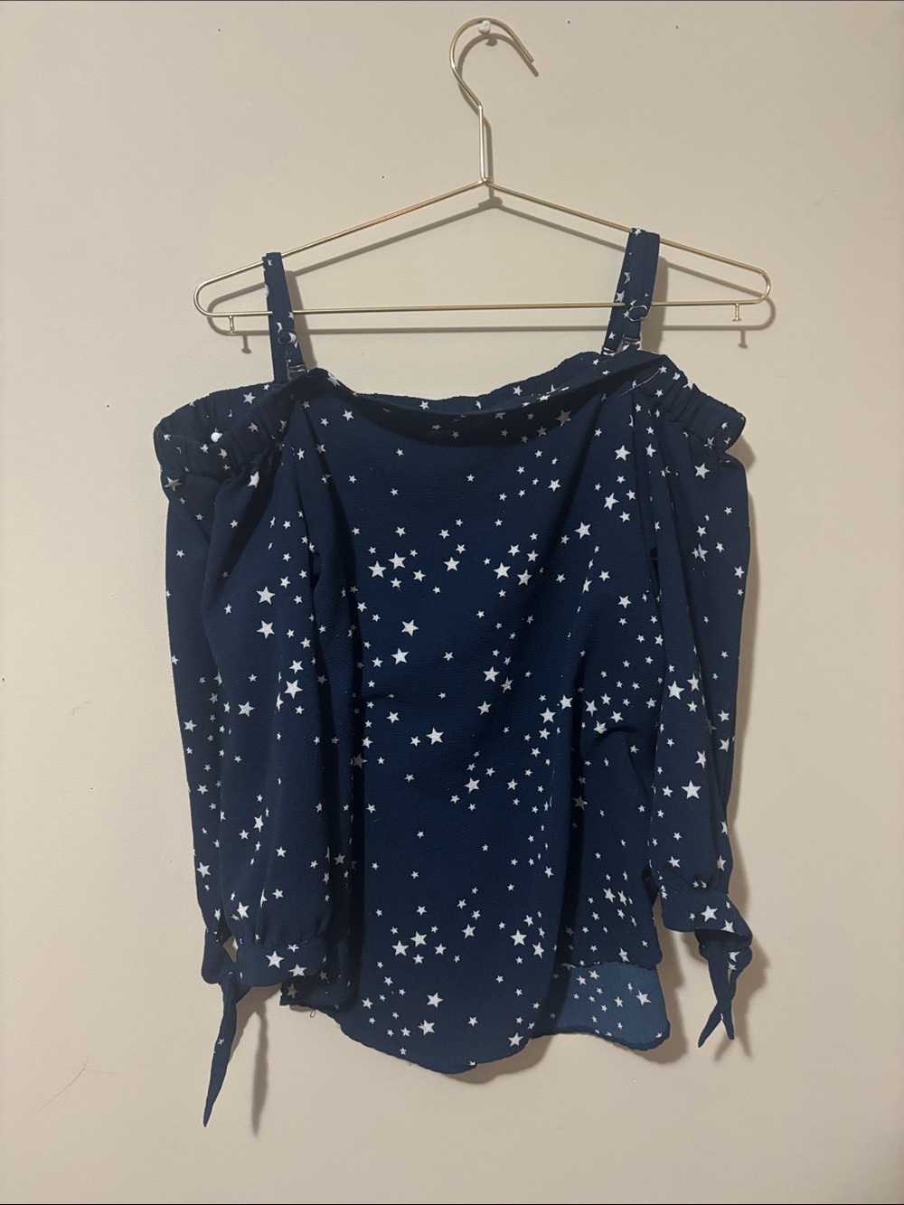 Ricki’s Star-Print Off-Shoulder Women's Top